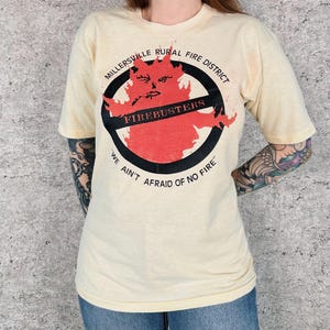 80's Vintage Millersville Rural Fire District Firebusters Tee Shirt T-Shirt