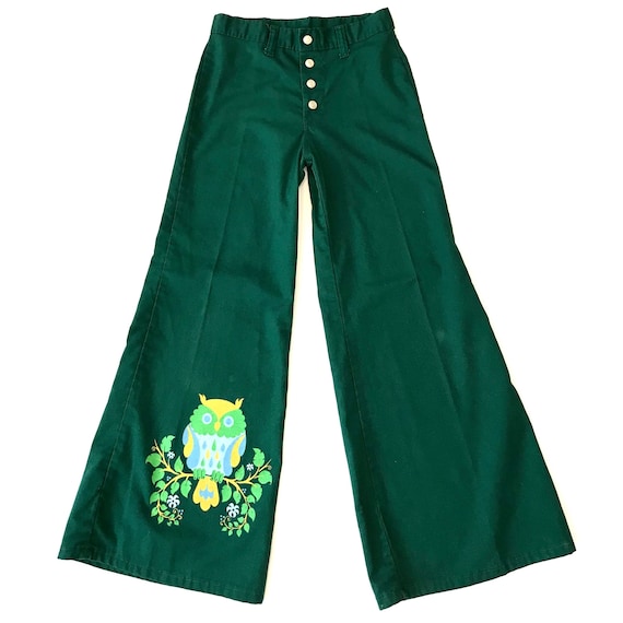 60's Vintage Wide Leg Bell Bottom Trouser Pants /… - image 2