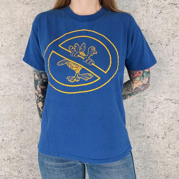 Vintage Soft Worn No Turkeys Tee Shirt T-Shirt