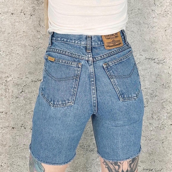 Jordache Jeans Vintage Long Cut Off Shorts / Size 23