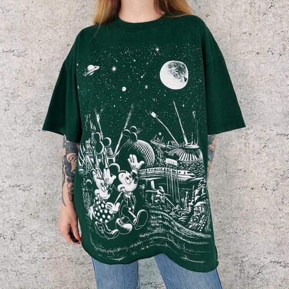 Walt Disney World Mickey and Minnie Vintage Tee Shirt T-Shirt