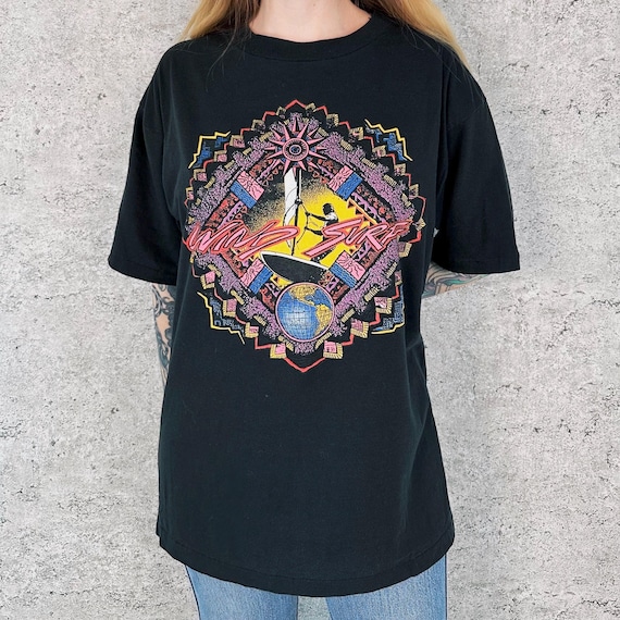 Vintage Wind Surf Graphic Tee Shirt T-Shirt
