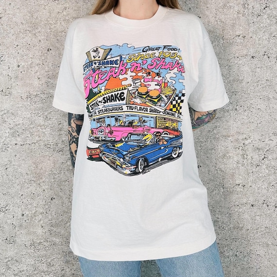 Vintage Steak n' Shake Restaurant Tee Shirt T-Shirt
