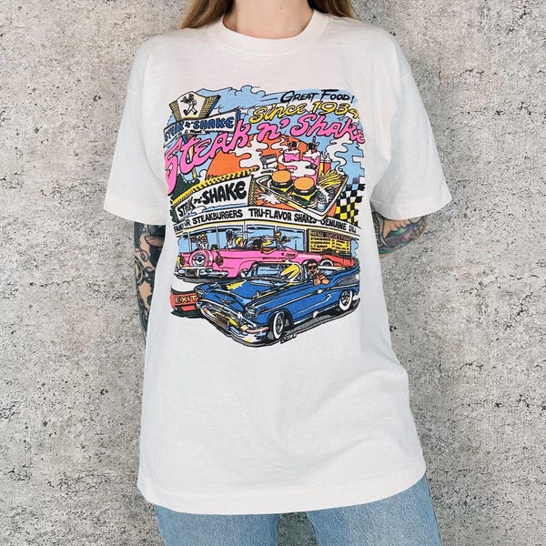 Camiseta vintage del restaurante Steak n' Shake
