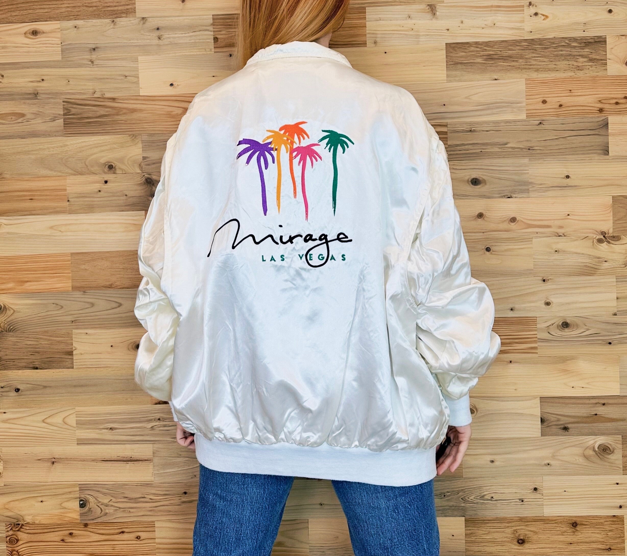 Retro Satin Jacket - Etsy | Übergangsjacken