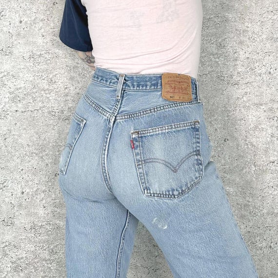 Levi's 501 Vintage Distressed Painter Jeans / Size 30