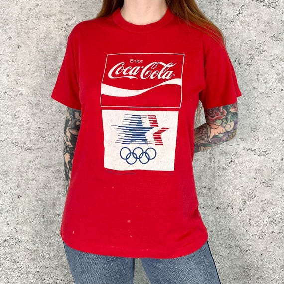 1980 Olympics Coca Cola Vintage Tee Shirt T-Shirt