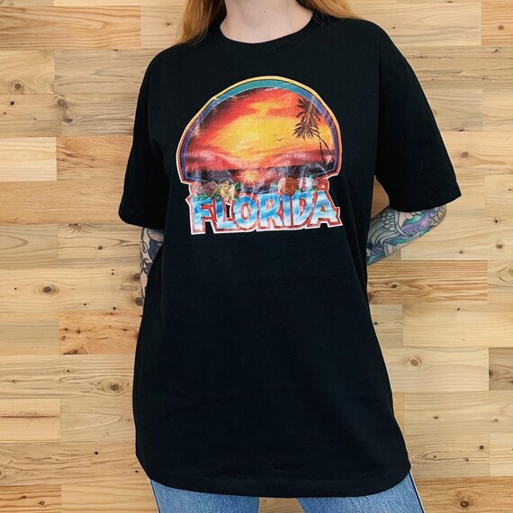 70's Vintage Florida Kitsch Travel Beach Tee Shirt T-Shirt