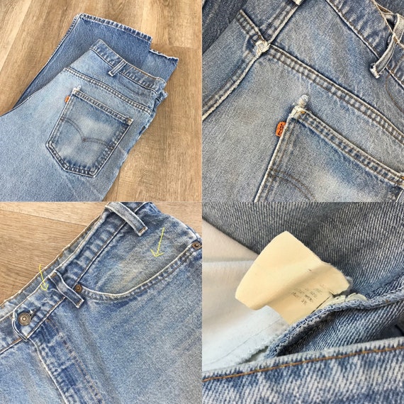 Levi's 517 Orange Tab Vintage Jeans / Size 34 35 - image 6
