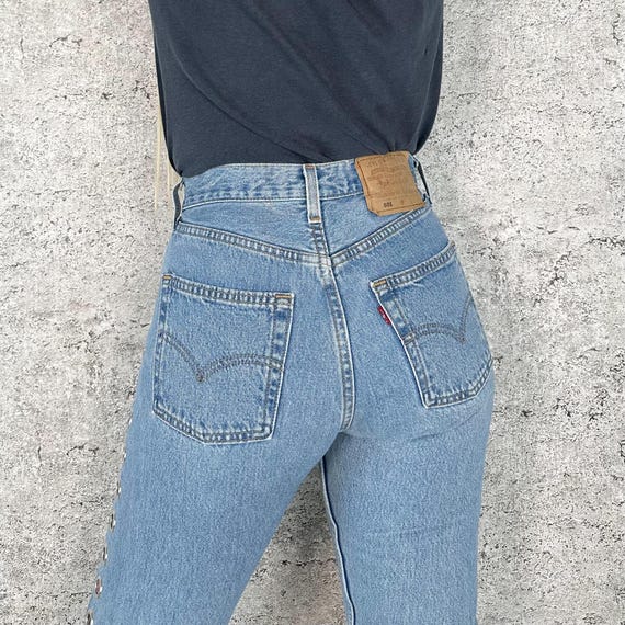 Levi's Vintage 501 Grommet Cut Out Jeans / Size 25