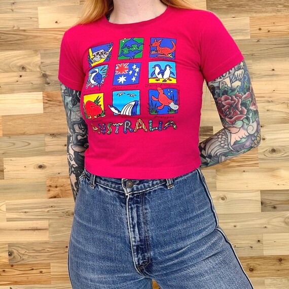 Vintage Australia Retro Travel Baby Tee Shirt T-Shirt