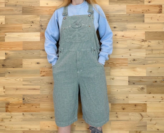 Esprit Vintage Lightweight Long Dungarees Overalls Shorts