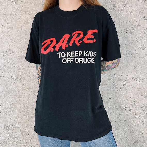 80's Vintage D.A.R.E. To Keep Kids Off Drugs Tee Shirt T-Shirt