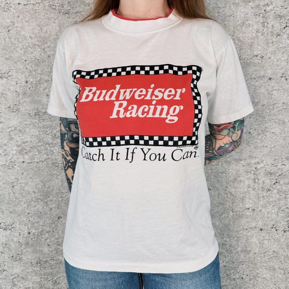 90's Budweiser Racing Vintage Tee Shirt T-Shirt