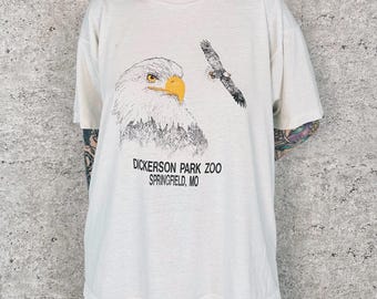 Vintage Dickerson Park Zoo Eagle Tee Shirt T-Shirt