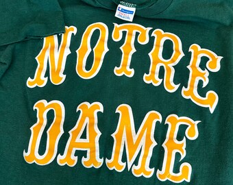 USA製 70s Champion NotreDame Football tee 70's University of Notre Dame Vintage Champion T Shirt - Etsy