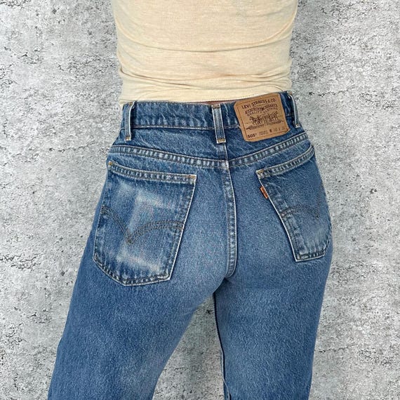 Levi's 505 Orange Tab Vintage Jeans / Size 26 27