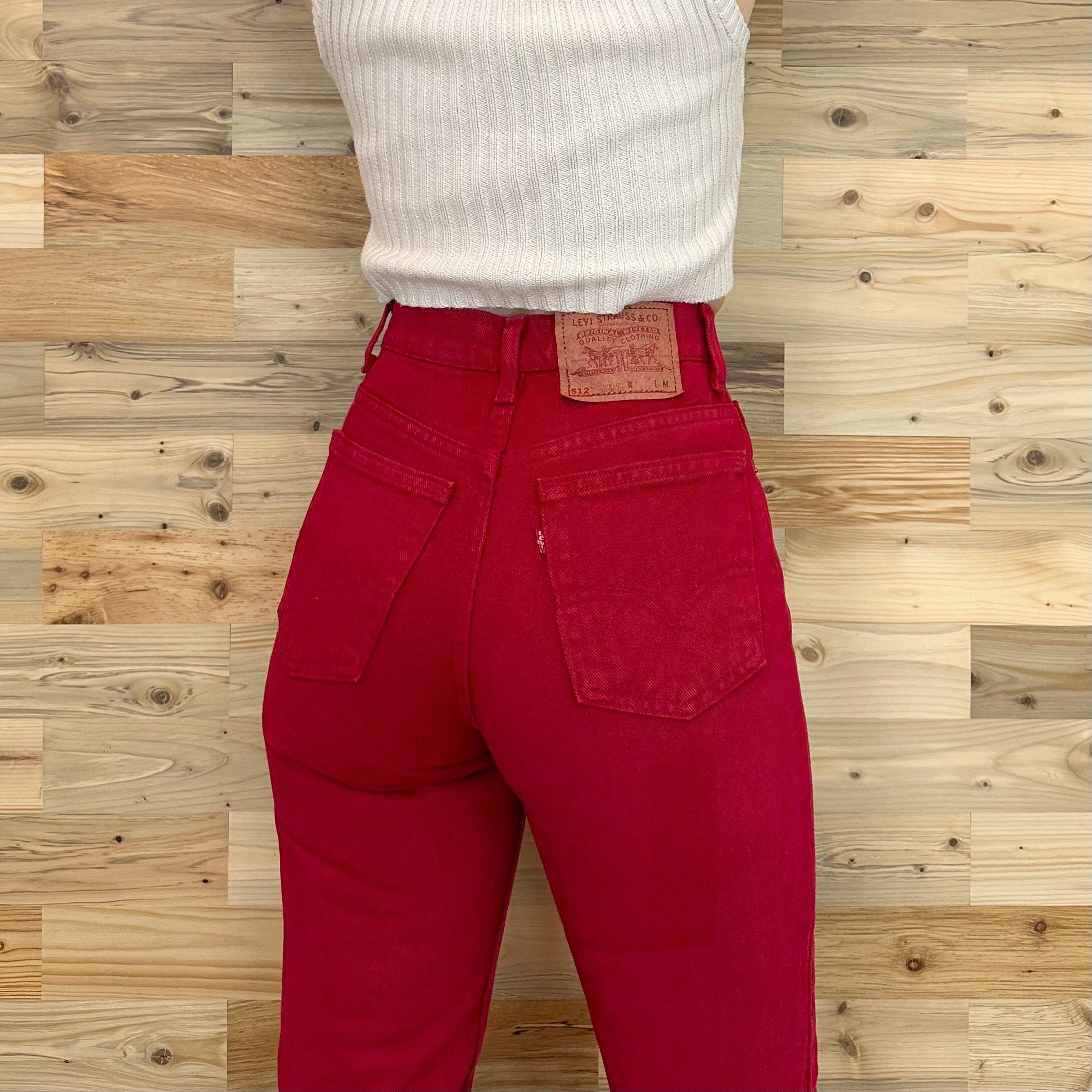 Levis 512 on sale high waisted jeans