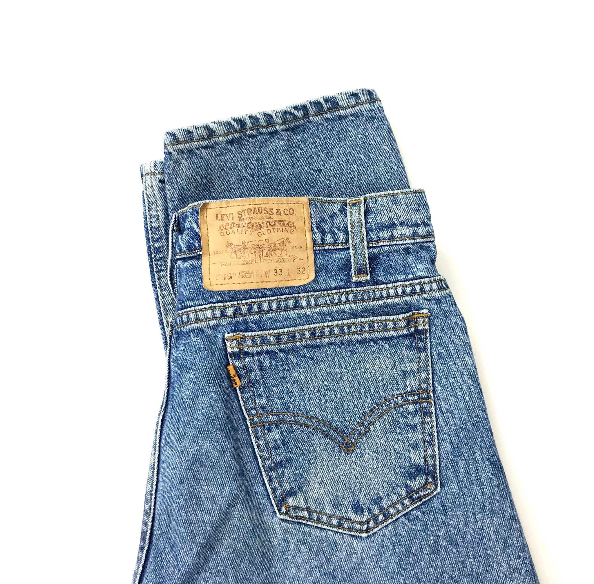 Levi's 505 Orange Tab Jeans / Size 30 31