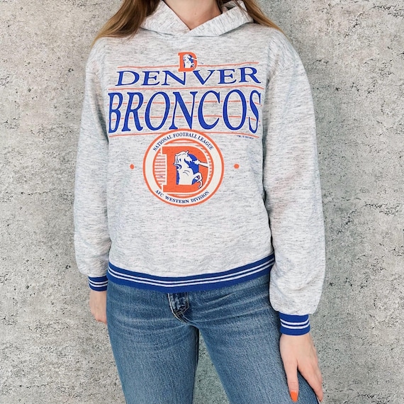 Denver Broncos Vintage NFL Pullover Hoodie Sweatshirt