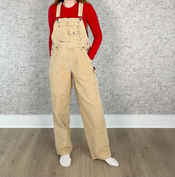 Vintage Corduroy Dungarees Overalls / Medium
