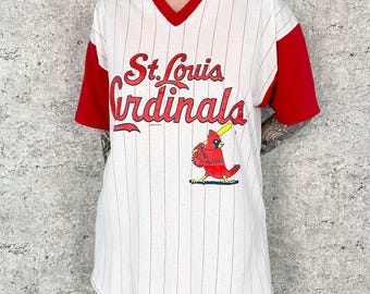 80's Vintage St. Louis Cardinals Baseball Jersey Top Tee Shirt T-Shirt