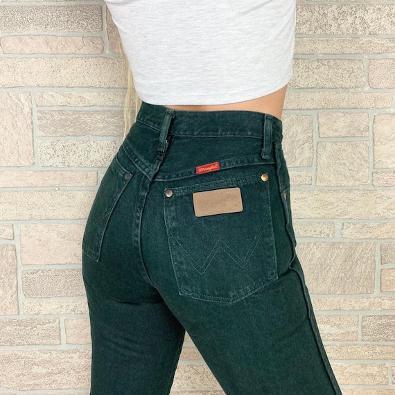 Wrangler Vintage Forest Green Western Jeans / Size 22 XXS