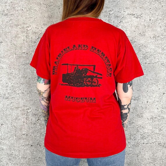 80's Soft Vintage Prairie Land Heritage Steam Power and Tractor Museum Tee Shirt T-Shirt