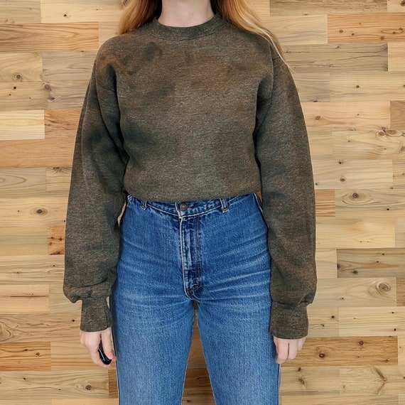 Softest Worn Vintage Sun Faded Crewneck Pullover Sweatshirt