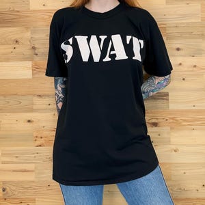 80&#39;s Vintage SWAT Tee Shirt T-Shirt