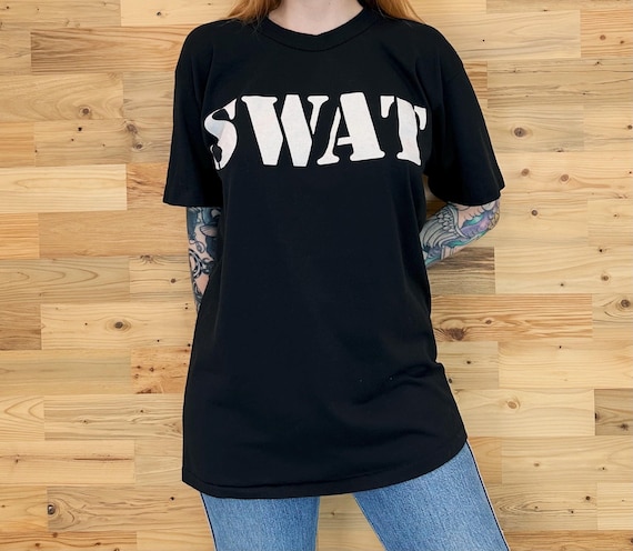 80's Vintage SWAT Tee Shirt T-Shirt