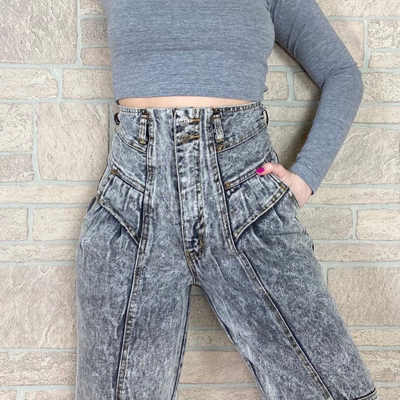 Rise Streetwear Stonewash Jeans / Size 