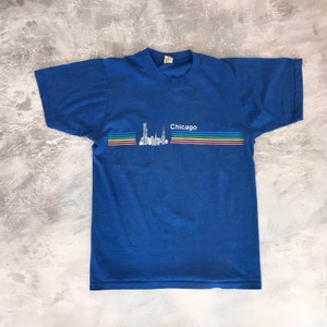 80's Chicago Paper Thin Soft Vintage Travel Tee Shirt image 5