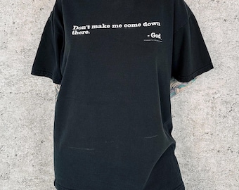 Vintage Religious Christian God Speaks Tee Shirt T-Shirt