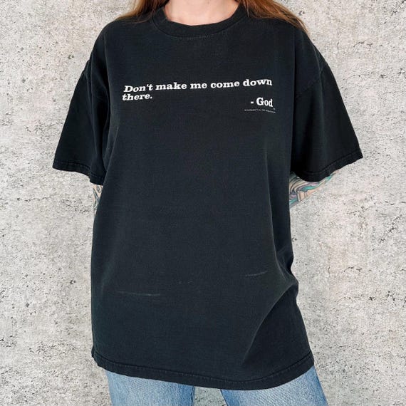 Vintage Religious Christian God Speaks Tee Shirt T-Shirt