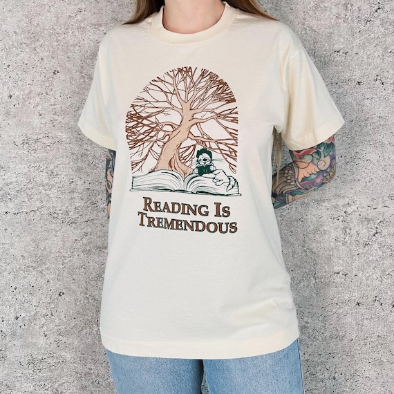 Vintage Reading Is Tremendous Tee Shirt T-Shirt