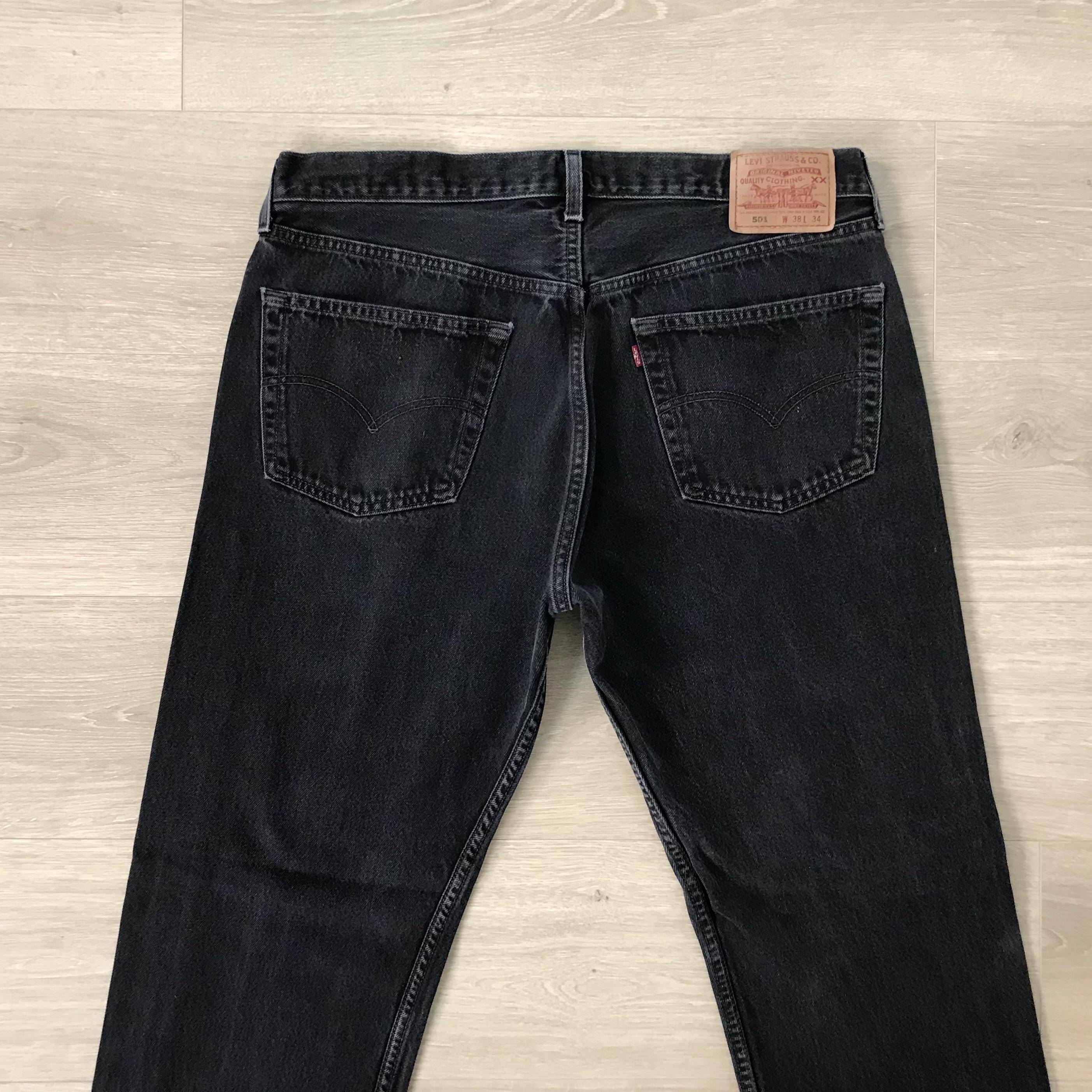 501 Levi Black Jeans - Etsy