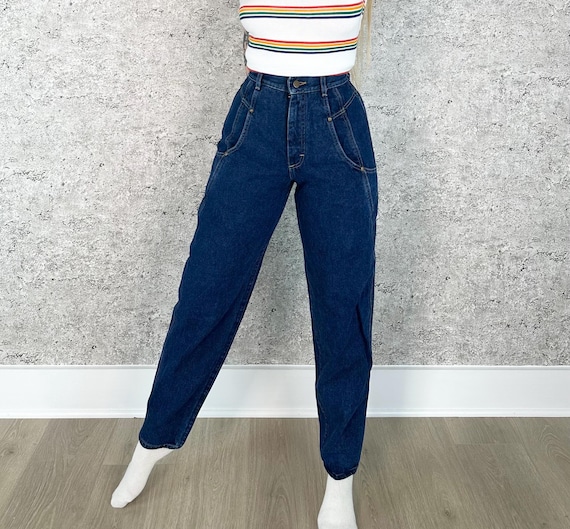 Lee Vintage 80's High Rise Loose Utility Jeans / Size 24