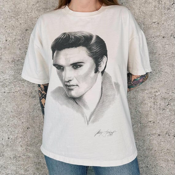 Vintage 1987 Elvis Presley Graphic Tee Shirt T-Shirt
