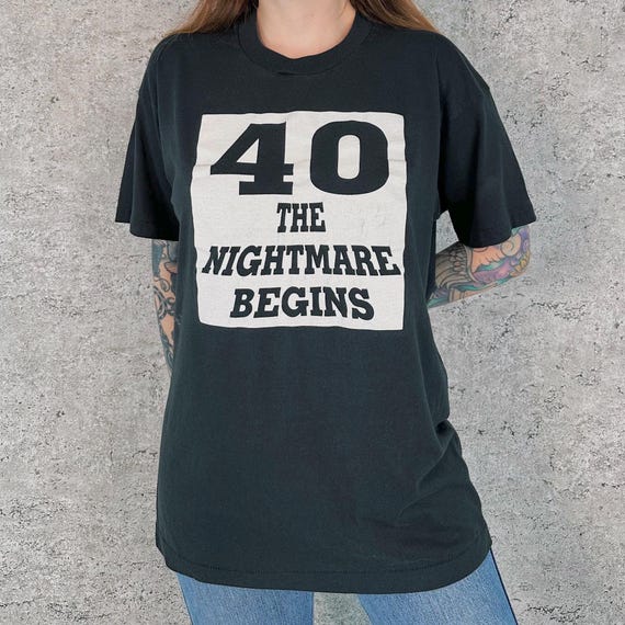 80's Funny 40th Birthday Vintage Tee Shirt T-Shirt