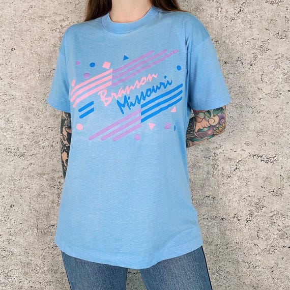 80's Vintage Branson Missouri Destination Travel Tee Shirt T-Shirt
