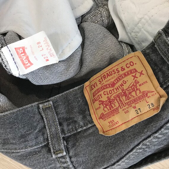 Levi's 701 Student Fit Vintage Jeans / Size 23 XXS - image 7