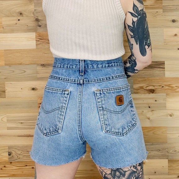 Carhartt High Rise Cut Off Jean Shorts / Size 29