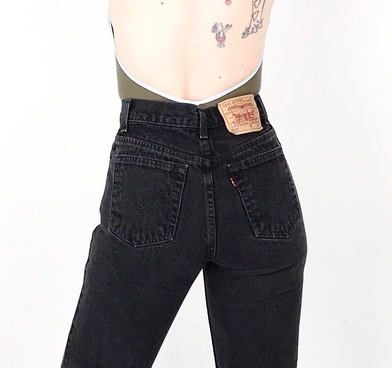 levi's straight black jeans
