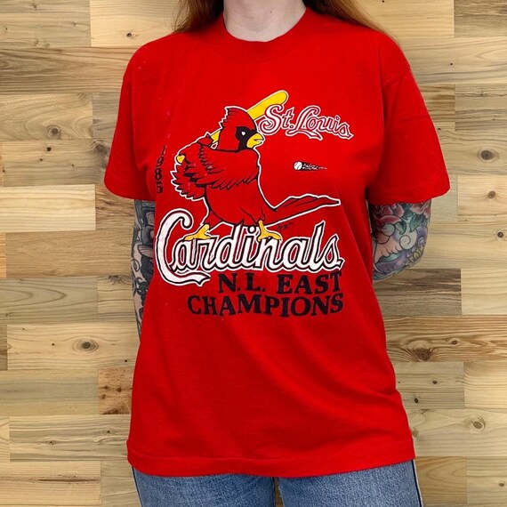Vintage Cardinals Tee - 1985 St. Louis MLB Champions Soft Thin T-Shirt