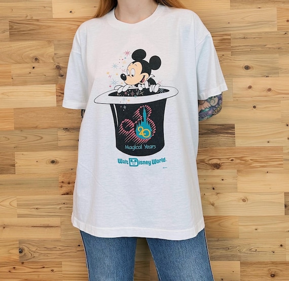 Vintage Walt Disney World 20 Magical Years Promo 90's Tee Shirt T-Shirt
