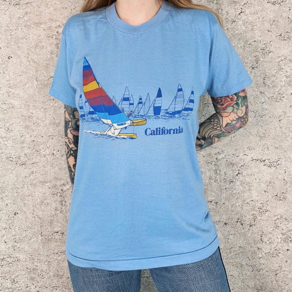 Soft 80's Vintage California Travel Tee Shirt T-Shirt