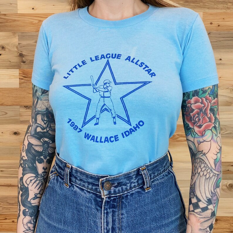 1987 Vintage Wallace Idaho Little League Tee Shirt image 3