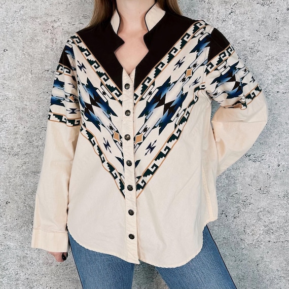 Vintage Western Brooks & Dunn Rodeo Button Up Shirt Top