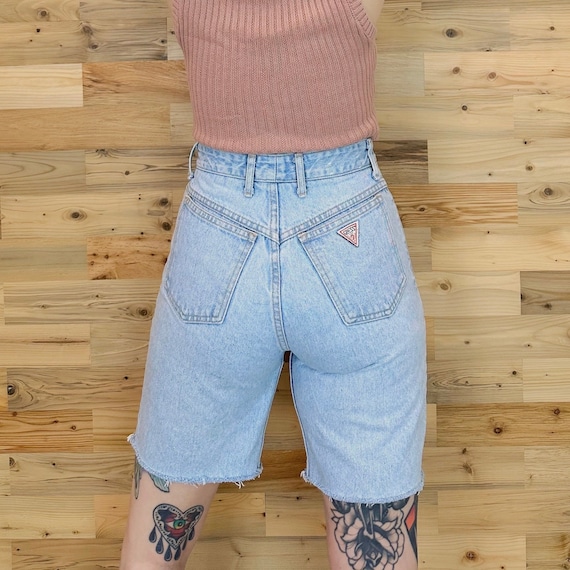 Guess Vintage Cut Off Jean Shorts / Size 26 27